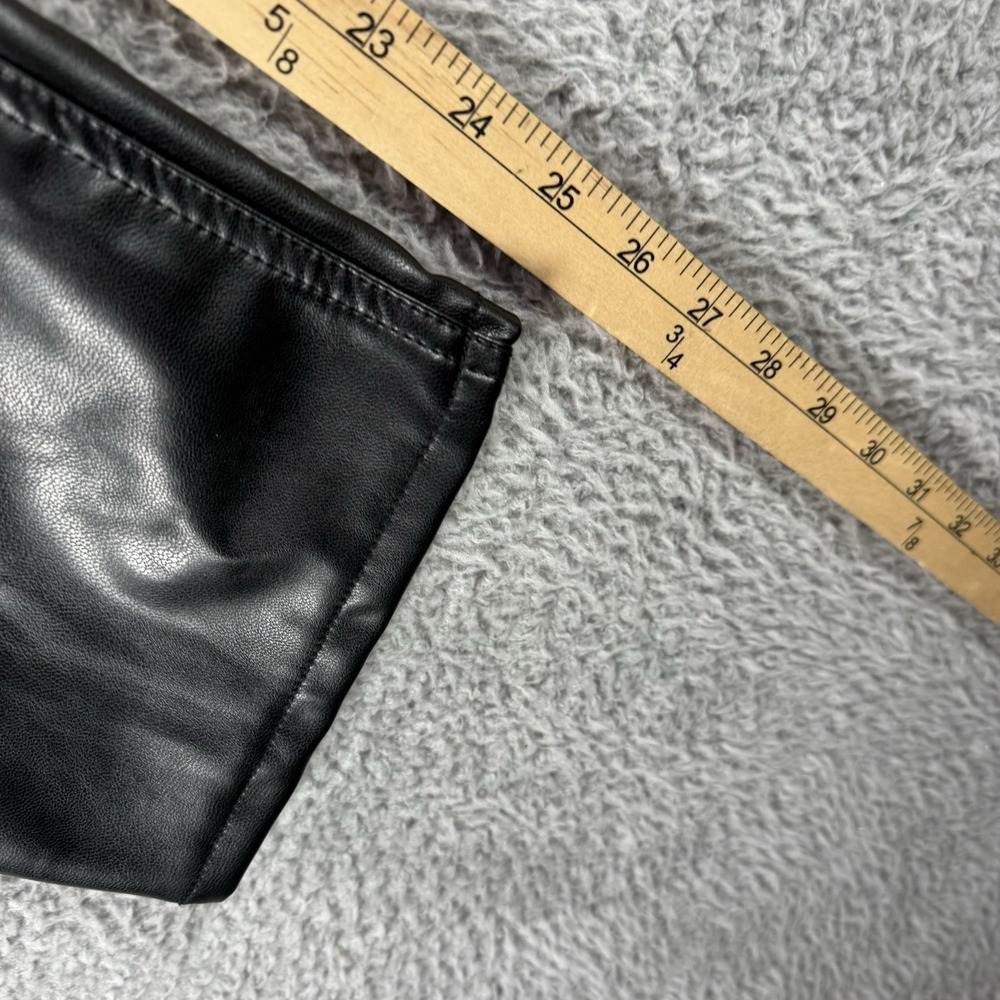 Abercrombie & Fitch Vegan Leather Pants Womens 28 6 Ankle Curve Love High Rise - Picture 6 of 11